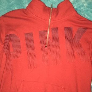 Pink Victoria Secret quarter zip